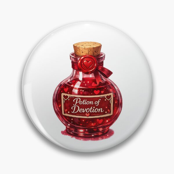 Item preview, Potion of Devotion – Valentine Fantasy Potion Sticker | Alche-Arts designed and sold by AlcheArtsStudio.
