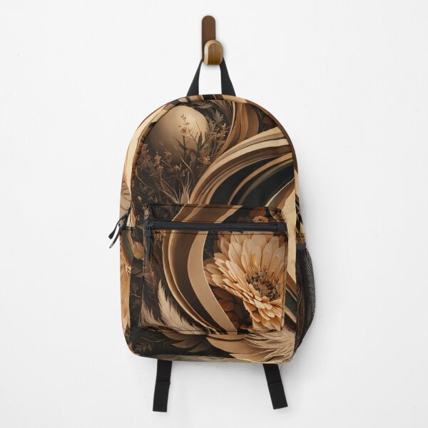 Item preview, Golden Paper Botanical Flow designed and sold by Kaleidoscope Print.