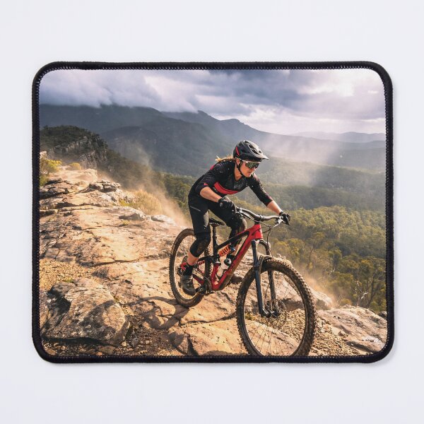 Item preview, Epic Mountain Bike Ride vs Stormy Ridge - Female MTB Adventure. designed and sold by Hinson MTB Visuals.