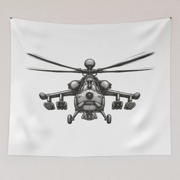 Item preview, Mil Mi-28 Havoc Attack Helicopter Illustration designed and sold by Combat Skies.