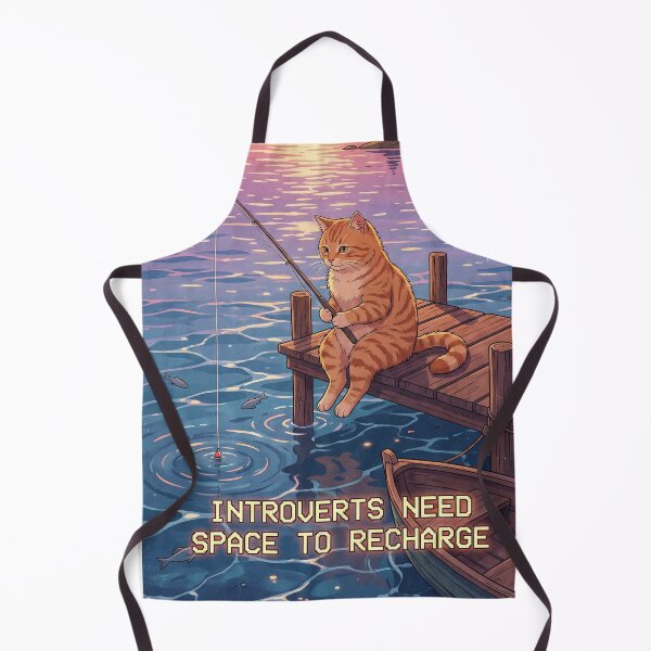 Item preview, Introvert Cat Fishing Life designed and sold by Midnight Replay.