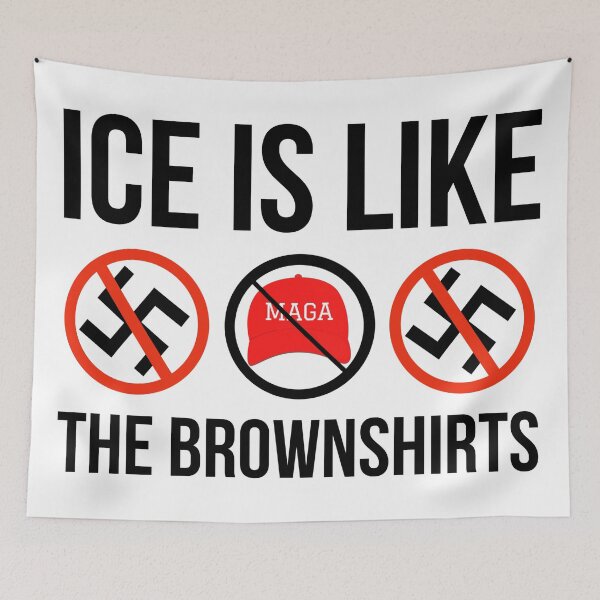 Item preview, ICE is like the Brownshirts.  designed and sold by Rachel the Artist .