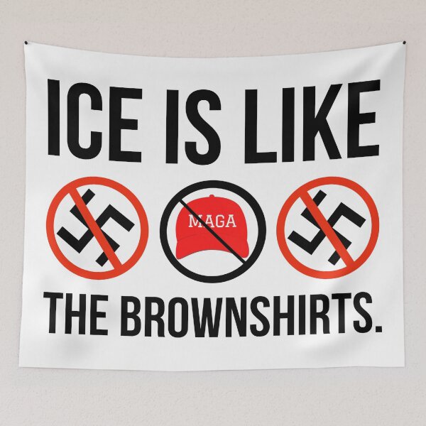 Item preview, ICE is like the Brownshirts.  designed and sold by Rachel the Artist .