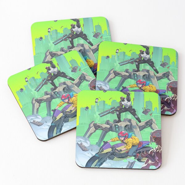 Item preview, Cyberpunk Action Scene with Characters designed and sold by Bkrayo.