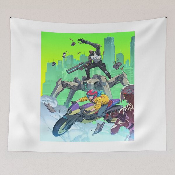 Item preview, Cyberpunk Action Scene with Characters designed and sold by Bkrayo.