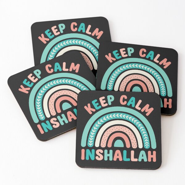 Item preview, Keep Calm Inshallah Boho Rainbow designed and sold by AdyKurniawan.