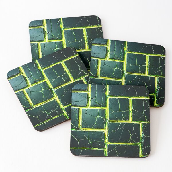 Item preview, Neon Crack Grid designed and sold by Kaleidoscope Print.