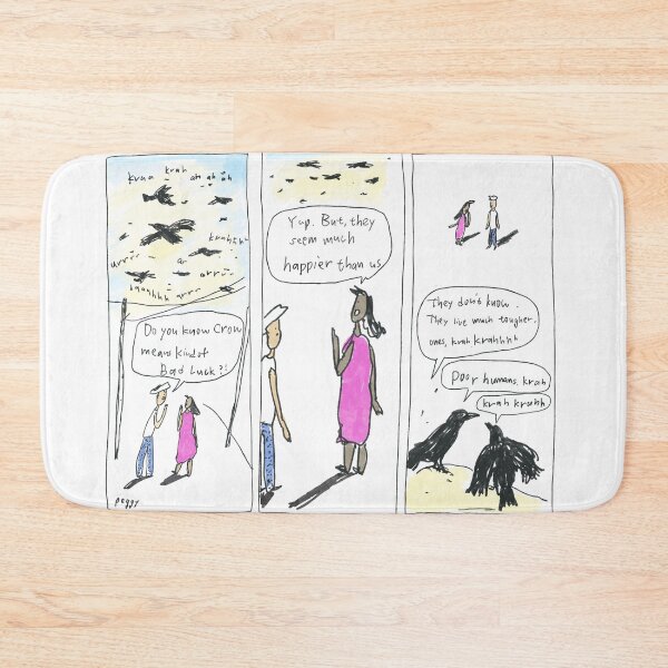 Item preview, Crow vs Human designed and sold by @art_u_peggy.