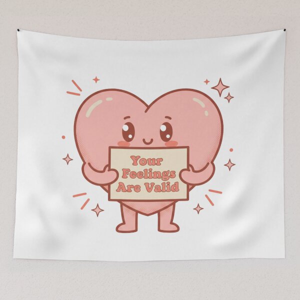 Item preview, Your Feelings Are Valid – Retro Emotional Support Design designed and sold by DIRTYSKETCHH.