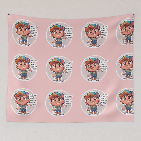 Item preview, Saving Energy, Not Lazy designed and sold by PixelVibe782.