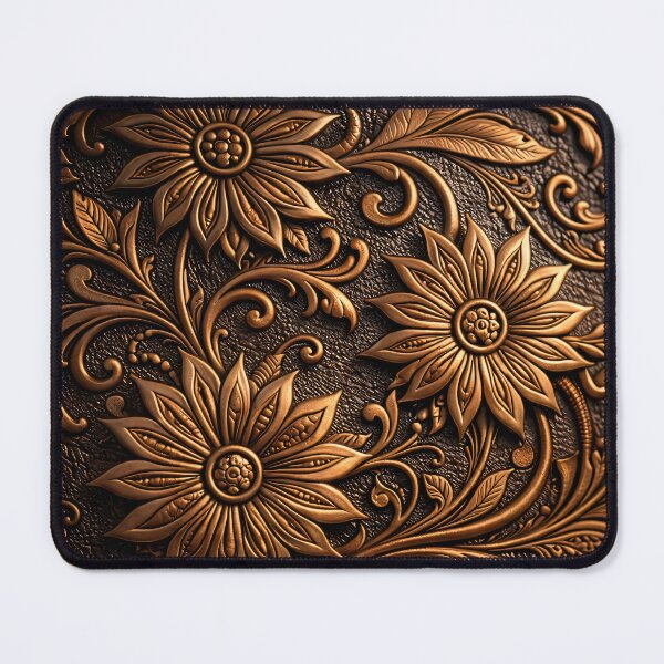 Item preview, Bronze Floral Filigree designed and sold by Kaleidoscope Print.