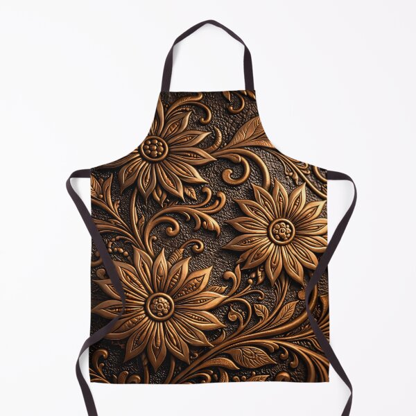 Item preview, Bronze Floral Filigree designed and sold by Kaleidoscope Print.