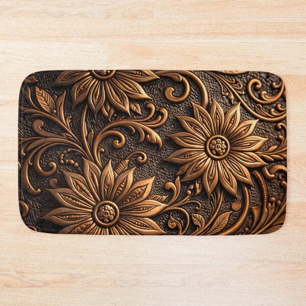 Item preview, Bronze Floral Filigree designed and sold by Kaleidoscope Print.