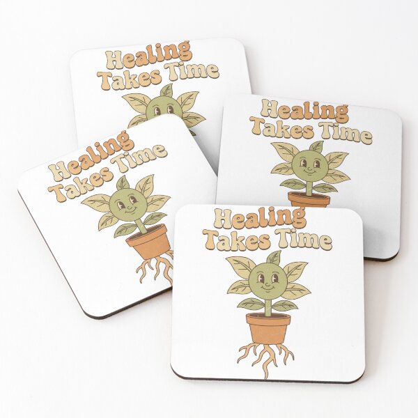 Item preview, Healing Takes Time – Retro Mental Health Growth Design designed and sold by DIRTYSKETCHH.