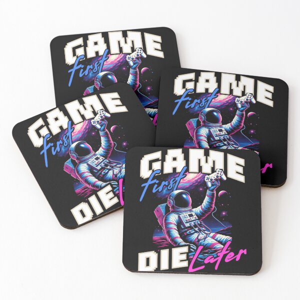 Item preview, Game First Die Later - Space Astronaut Gamer Design designed and sold by GenZFashion000.