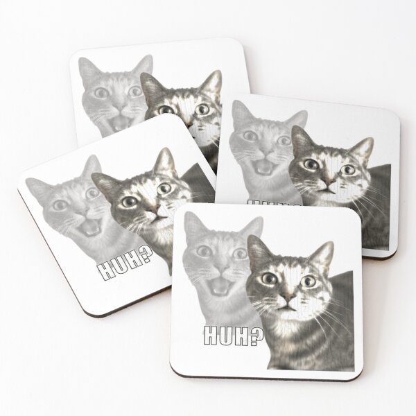 Item preview, Funny Reaction Cat Huh designed and sold by Kurvenwerk.