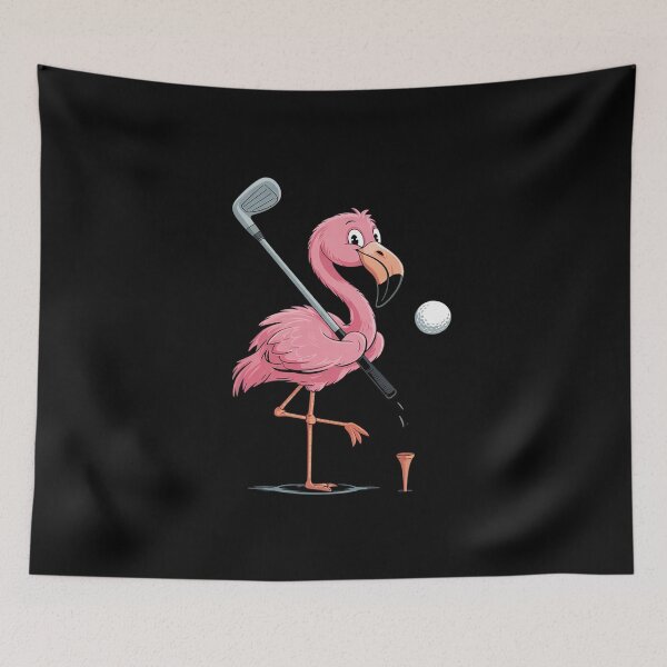 Item preview, Flamingo Golfing Flamingo Golf Flamingo Playing Gol designed and sold by MarkLeedsArt.