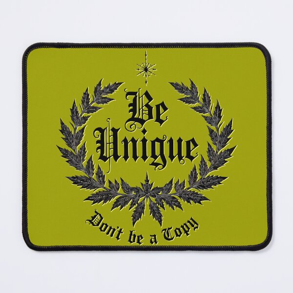Item preview, Be Unique Motivational Gothic Quote Design designed and sold by VikArtStudio.