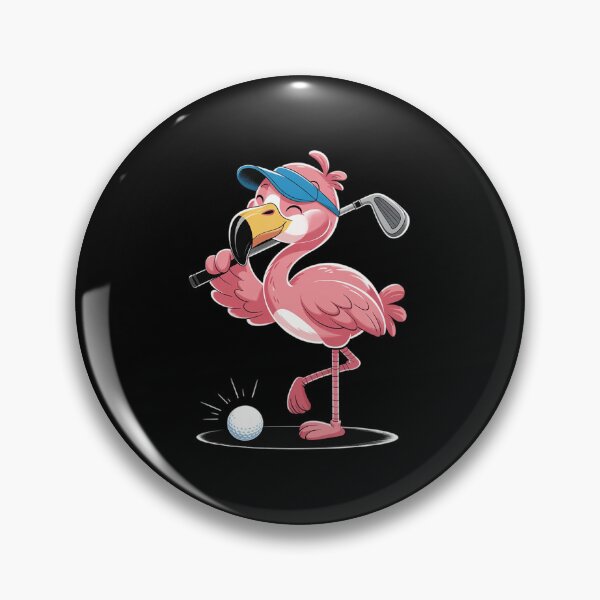 Item preview, Flamingo Playing Golf Flamingo Golfing Flamingo Golf designed and sold by MarkLeedsArt.