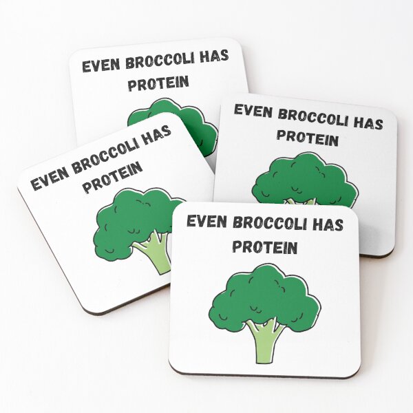Item preview, EVEN BROCCOLI HAS PROTEIN designed and sold by memorylapsecafe.