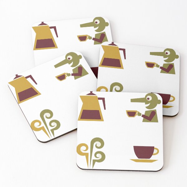 Item preview, Mid-Century Modern Minimalist Coffee Illustration Set designed and sold by NonditStudio.