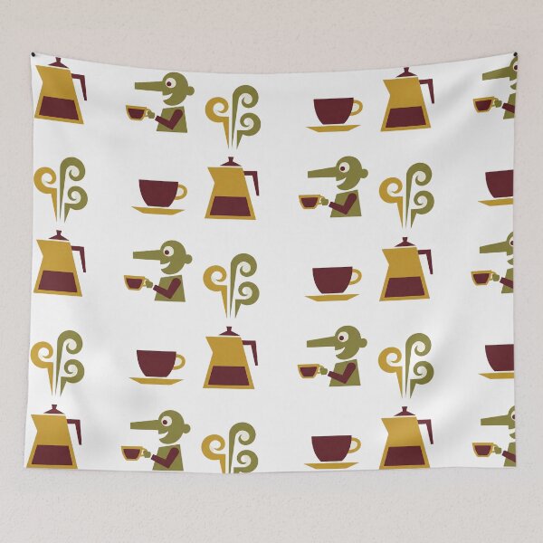 Item preview, Mid-Century Modern Minimalist Coffee Illustration Set designed and sold by NonditStudio.