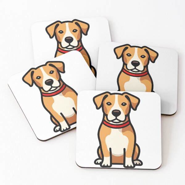 Item preview, Cute Front Facing Dog Sitting Illustration designed and sold by i1ovedogs.