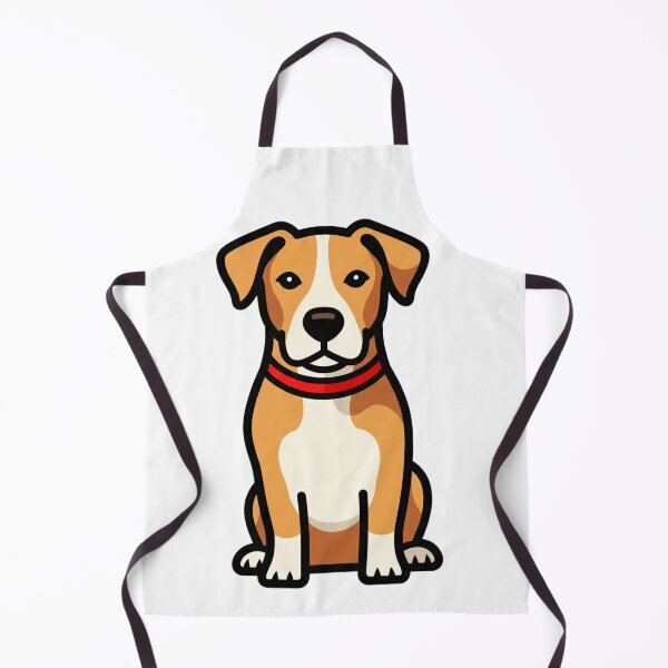 Item preview, Cute Front Facing Dog Sitting Illustration designed and sold by i1ovedogs.