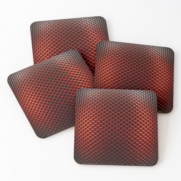 Item preview, Red Hex Core Glow designed and sold by Kaleidoscope Print.