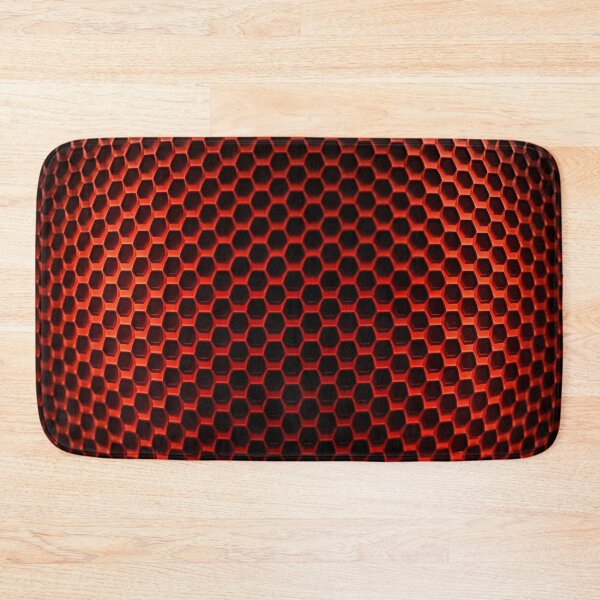 Item preview, Red Hex Core Glow designed and sold by Kaleidoscope Print.