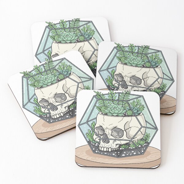 Item preview, Life After Death: Geometric Skull Terrarium designed and sold by jncvkr.