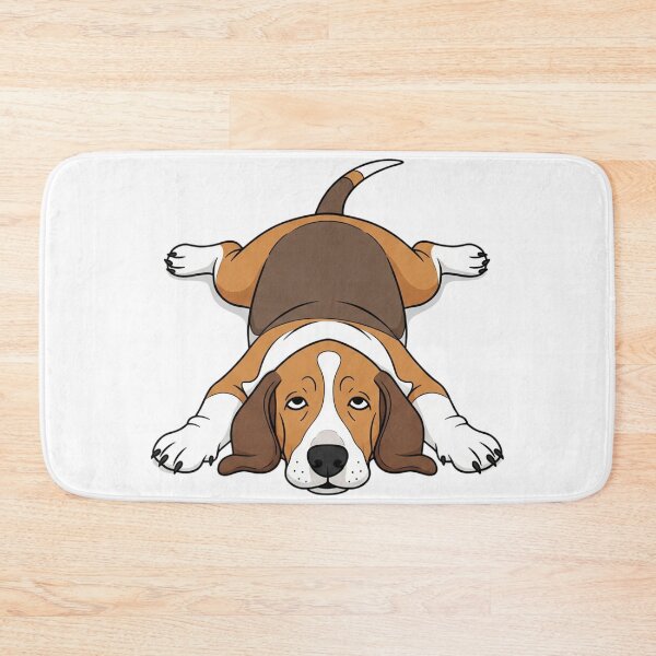 Item preview, Funny Lazy Dog Lying Down Illustration designed and sold by i1ovedogs.