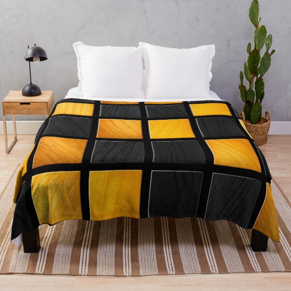 Item preview, Amber & Ebony Wood Tile Grid designed and sold by Kaleidoscope Print.