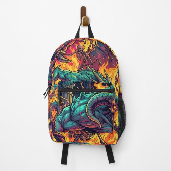 Item preview, Demons and Skeletons in Fiery Battle designed and sold by Bobkataaa.