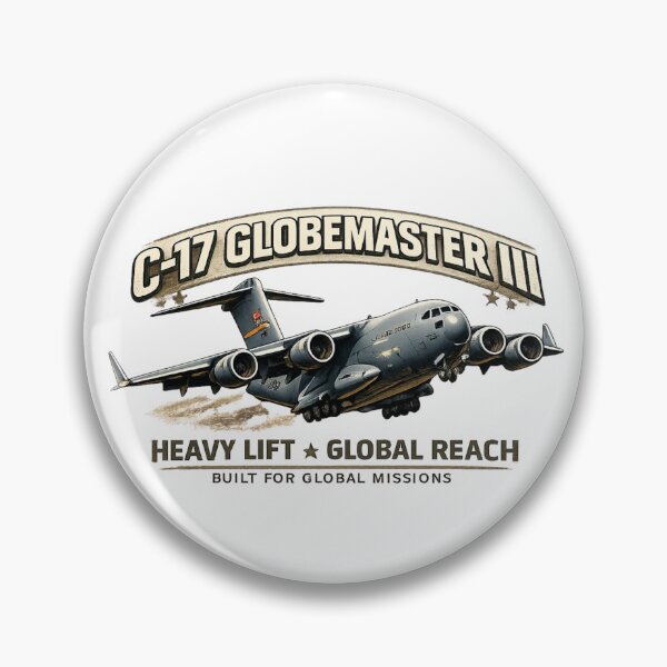 Item preview, C-17 Globemaster III Heavy Transport Aircraft Illustration designed and sold by Combat Skies.