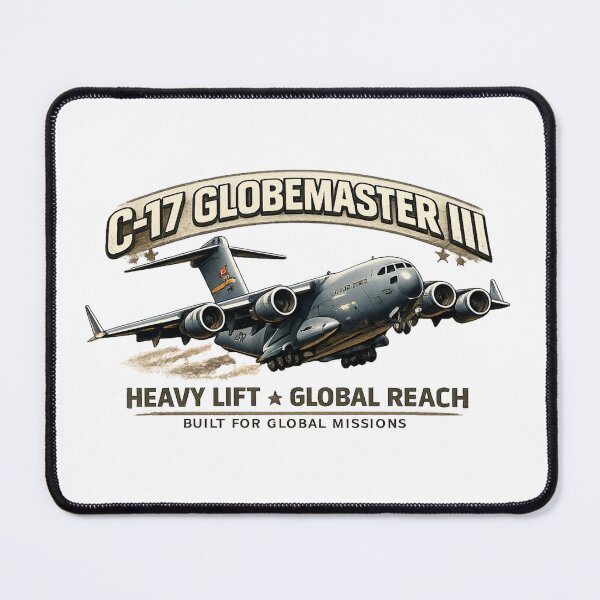 Item preview, C-17 Globemaster III Heavy Transport Aircraft Illustration designed and sold by Combat Skies.