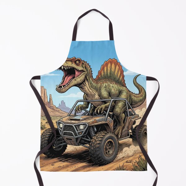 Item preview, Dinosaur Driving an Off-Road Vehicle designed and sold by Bobkataaa.