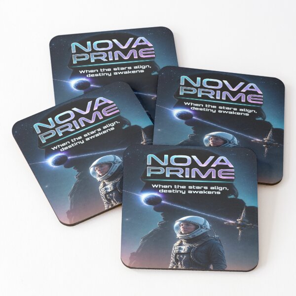 Item preview, NOVA PRIME – When the Stars Align | Cinematic Sci-Fi Space Movie Poster designed and sold by Sushikidsntod.