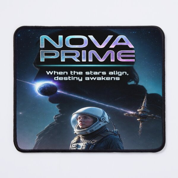 Item preview, NOVA PRIME – When the Stars Align | Cinematic Sci-Fi Space Movie Poster designed and sold by Sushikidsntod.