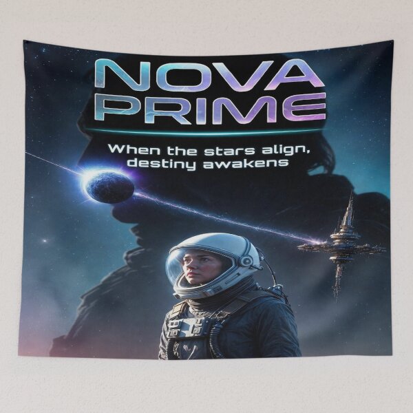 Item preview, NOVA PRIME – When the Stars Align | Cinematic Sci-Fi Space Movie Poster designed and sold by Sushikidsntod.