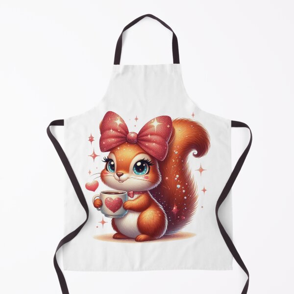 Item preview, Cute Squirrel With Coffee Valentine Illustration designed and sold by Lulunza.