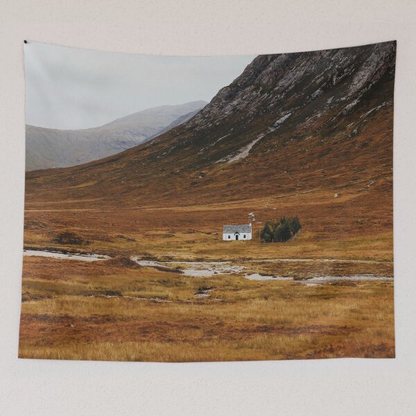 Item preview, Lonely white house in the Scottish Highlands designed and sold by Mauswohn.