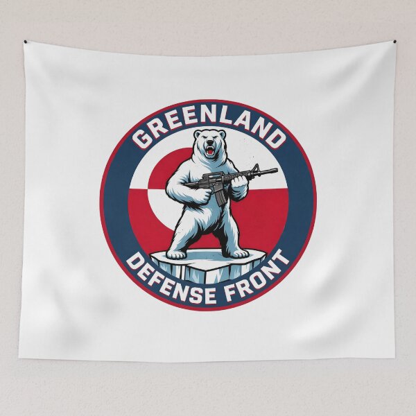 Item preview, Greend Is Not For Sale Polar Bear Defense Front  designed and sold by Anya Byron.