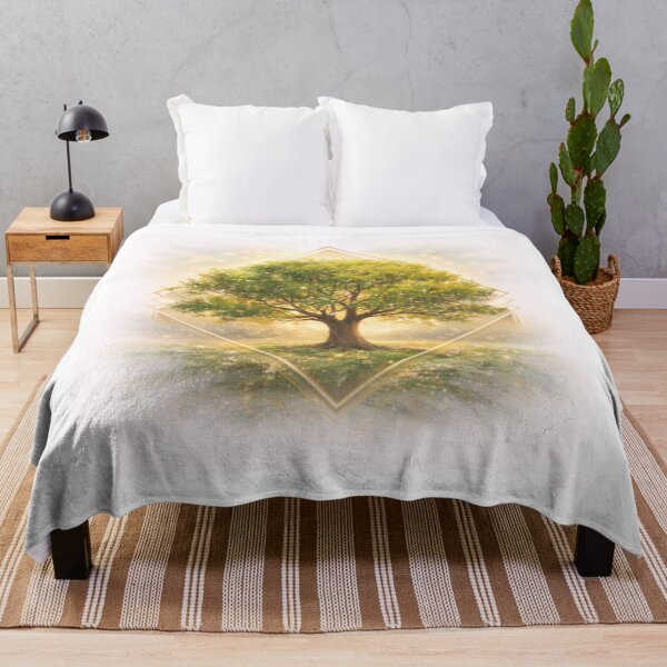 Item preview, Spring Guardian Tree – Renewal & Gentle Light Nature Art designed and sold by GeoWild Designs.