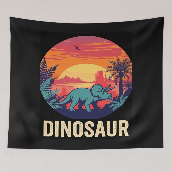 Item preview, Dinosaur Landscape Illustration designed and sold by Bobkataaa.