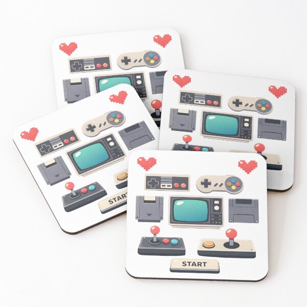 Item preview, Minimalist Retro Gaming Icons Illustration designed and sold by craftedd.