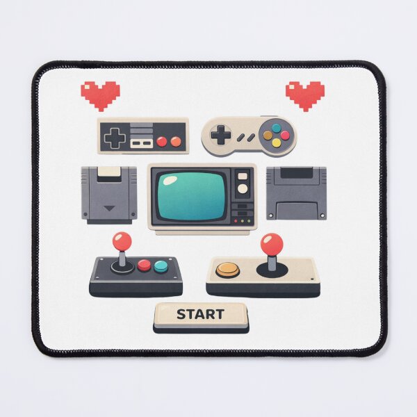 Item preview, Minimalist Retro Gaming Icons Illustration designed and sold by craftedd.