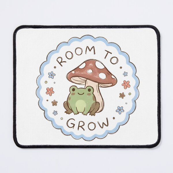 Item preview, Cottagecore Frog And Mushroom Room To Grow Illustration designed and sold by auxincaftan0o.