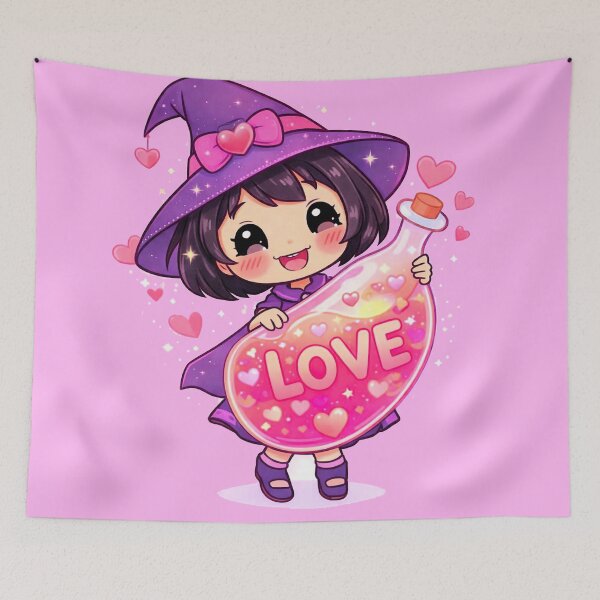 Item preview, Love Potion Purple Chibi Witch 1 designed and sold by Wondergirl Wanderings.