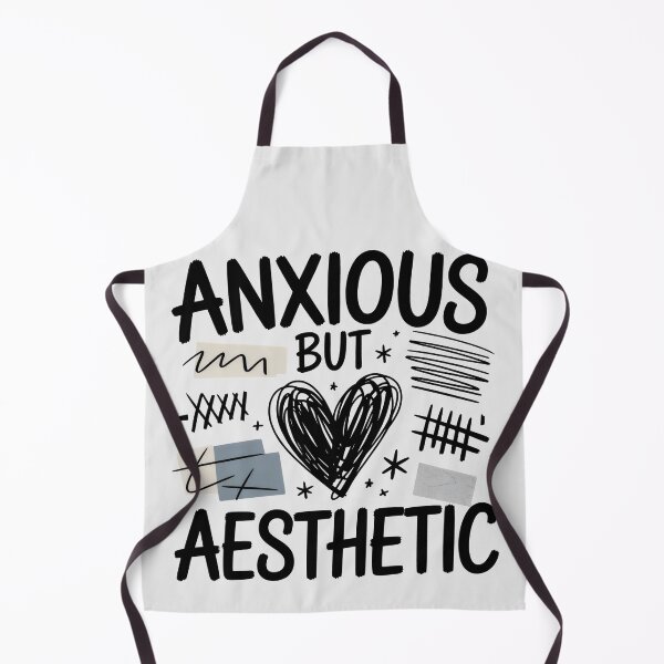 Item preview, Anxious But Aesthetic Mental Health Awareness Hand Drawn Art designed and sold by SplashTastic.